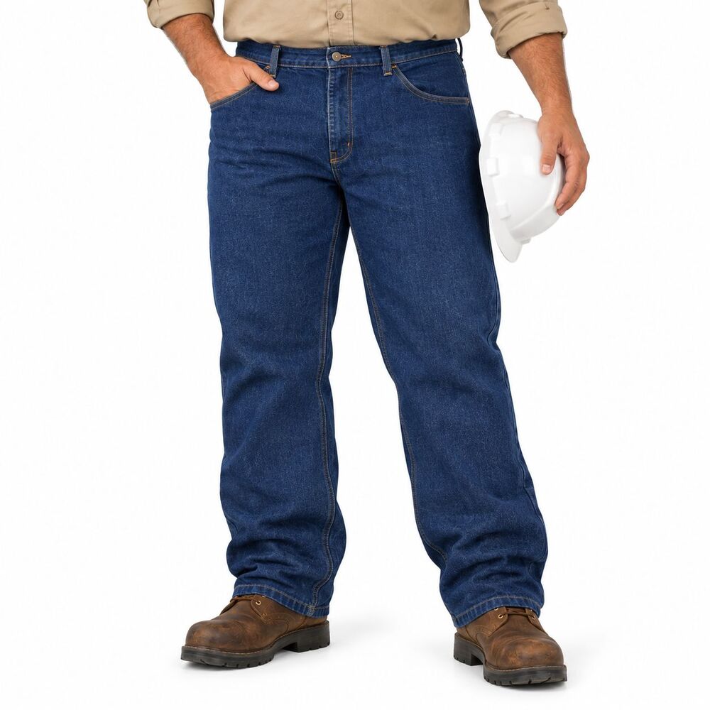 Tyndale FR Danny Everett 44x34 Flame Resistant Work Jeans USA Dark Wash Cat 2